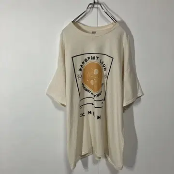 반팔 T셔츠 사운드 프린트 크루넥 빅 사이즈 구제 의류