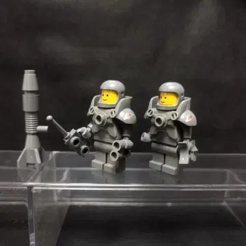 LEGO 레고 우주 비행사 다크 그레이 2개 정품