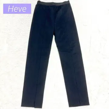 Heve 헤브 바사타일 파긴스 프론트 슬릿 센터 프레스 블랙 S