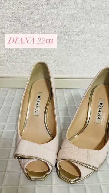 DIANA 다이애나 핑크 오픈토 하이힐 22cm