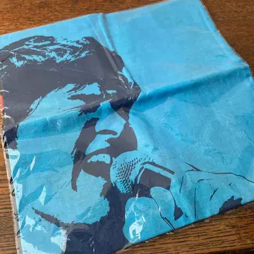 니시조 히데키 심장 반다나 블루 블랙 2장 세트 미개봉