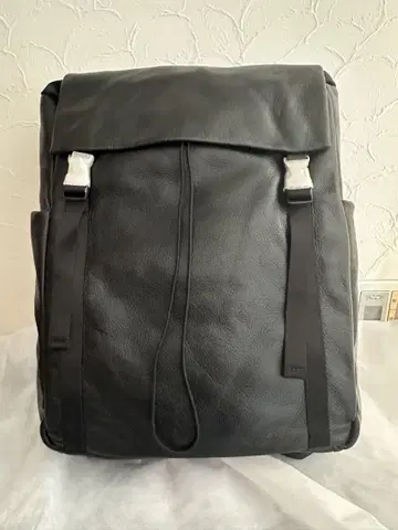 CAMPER 가죽 블랙 백팩