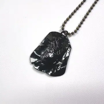 모티브 MOTIVE 도그 택 목걸이 블랙 블랙