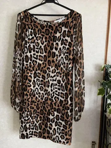 DIANE von FURSTENBERG 레오파드 무늬 원피스 S 사이즈