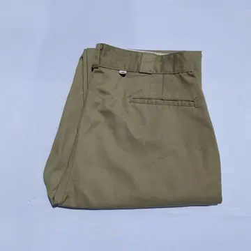 80년대 dickies 874 카키 베이지 워크 팬츠 미니 택