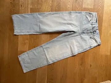 ZARA 와이드 턱 데님 31 라이트블루