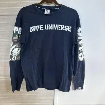AAPE UNIVERSE 긴팔 티셔츠 S 블랙