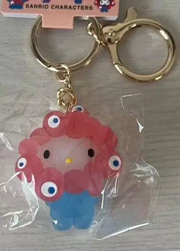 간사이 엑스포 밋밋한 산리오 키티 입체 클리어 키링