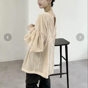 mystic 프린지 쉐이프 튜닉 베이지