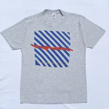 90's JERZEES newport 프린트 티셔츠 XL usa제