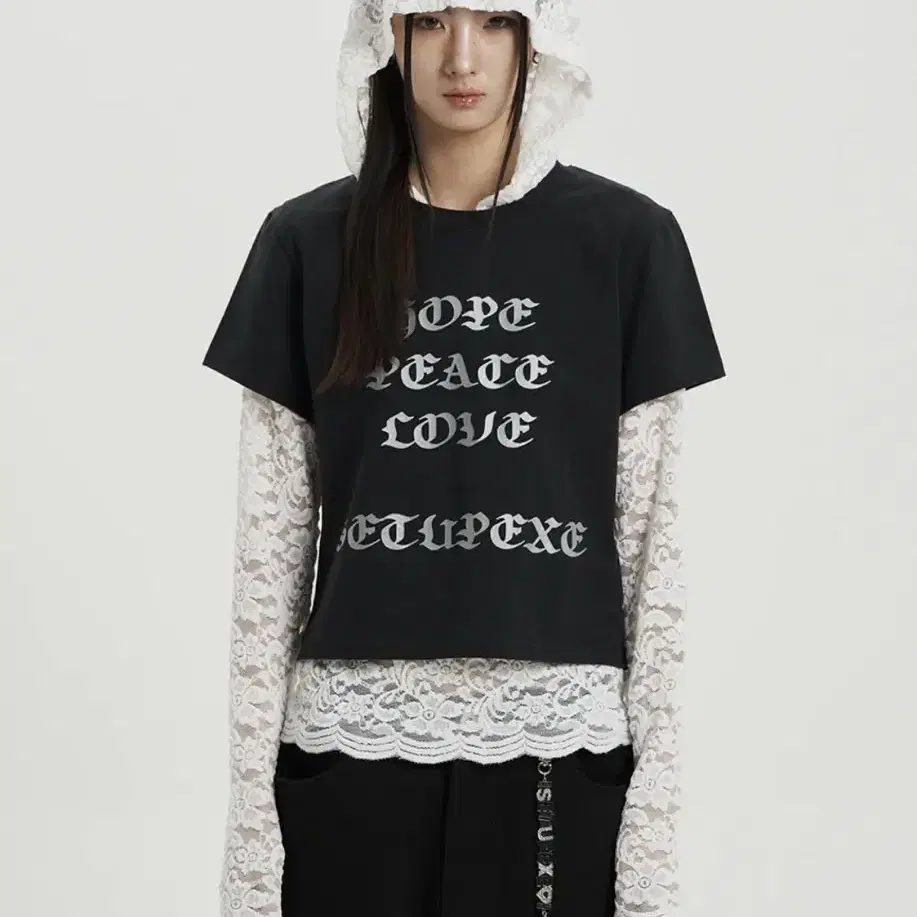 トップス SETUPEXE LACE BUTTON HOODIE TOP WHITE SETUP EXE Lace Hood BUTTON HOODIE TOP White on Bunjang