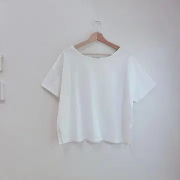 와이드 박스 실루엣 편안한 티셔츠 와이드 티셔츠