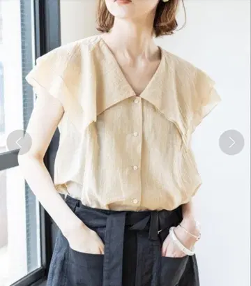 IENA LA BOUCLE 더블 칼라 블라우스