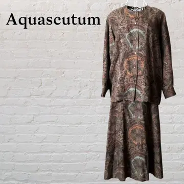 Aquascutum 아쿠아스큐텀 셋업 페이즐리 M~L 실크