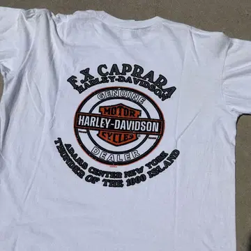 Harley Davidson XL 화이트 T셔츠 미국제