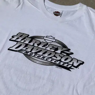 Harley Davidson XL 화이트 T셔츠 미국제