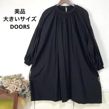 새상품급 빅 사이즈 DOORS 블랙 원피스