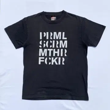 90's shoot PRML SCRM MTHR FCKR 프린트 티셔츠