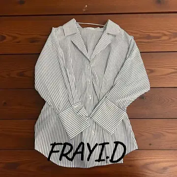 '새상품급' FRAY I.D 스트라이프 긴팔 셔츠