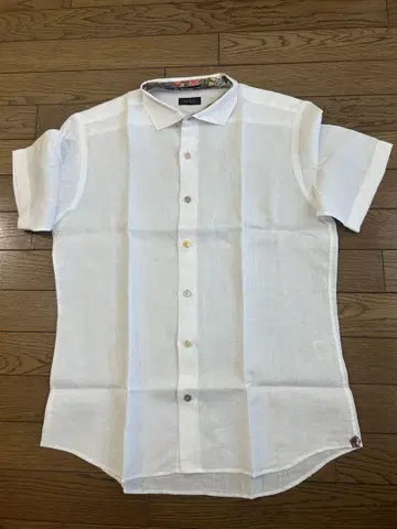 Paul Smith Collection 반팔 셔츠 린넨 L 사이즈 화이트