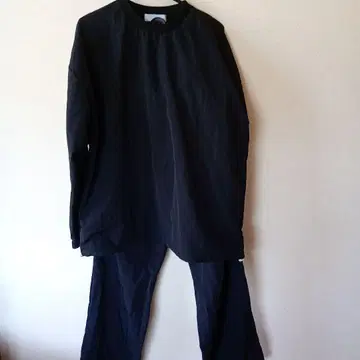 natto nylon set / black 상하의 사이즈 F