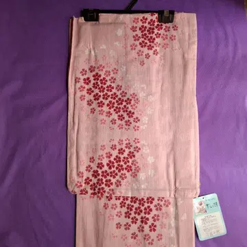 겐지 이야기 벚꽃 무늬 유카타 린넨 30면 70%