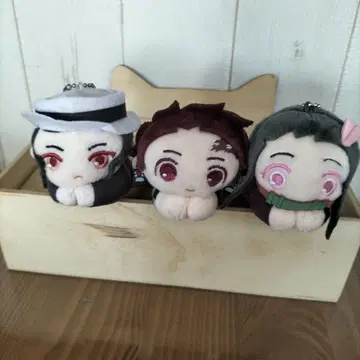 귀멸의 칼날 탄지로 네즈코 무잔 봉제 인형 3종 세트