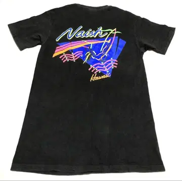Naish 그래픽 프린트 티셔츠 블랙
