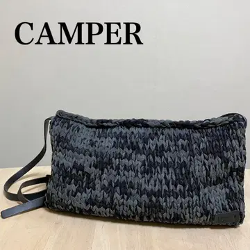 새상품급 CAMPER 뜨개질 숄더백 메쉬