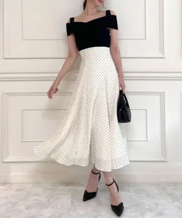 ROYAL PARTY 카슈쿨 도킹 도트 원피스