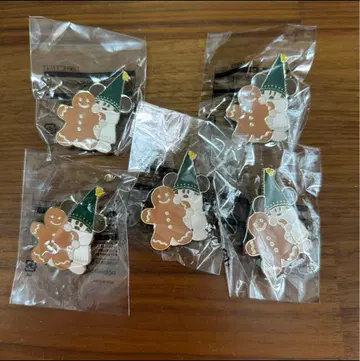디즈니 핀 배지 크리스마스 릴린린 5개 세트 그린