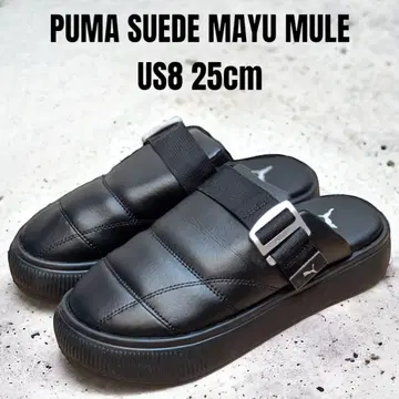 PUMA 푸마 스웨이드 마유 뮬 25 cm 블랙 통굽 스니커즈