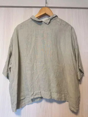 nest Robe 린넨 반팔 셔츠 초목 염색