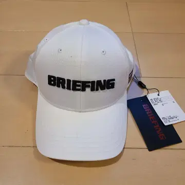 BRIEFING BRISGAT 화이트 골프 캡 브리핑