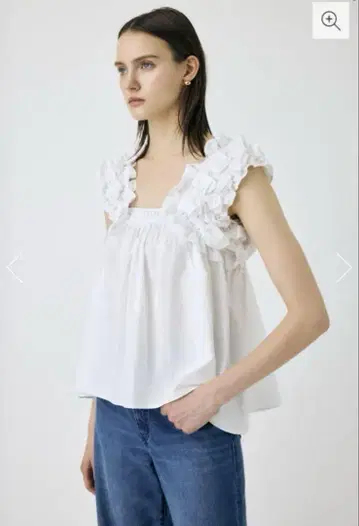 moussy SHOULDER FRILLS 상의