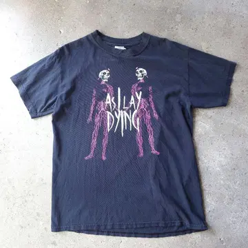 as i lay dying 밴드 T셔츠 스컬 하드록