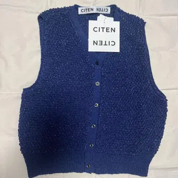 CITEN 니트 베스트 FREE 로얄 블루