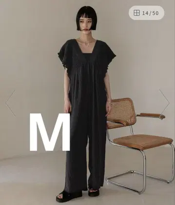 롤리즈팜 요류 셔링 살로펫 M 사이즈 블랙