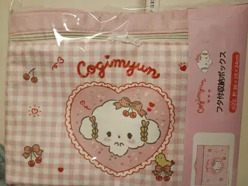산리오 코기뭇 뚜껑이 있는 수납 박스 체리