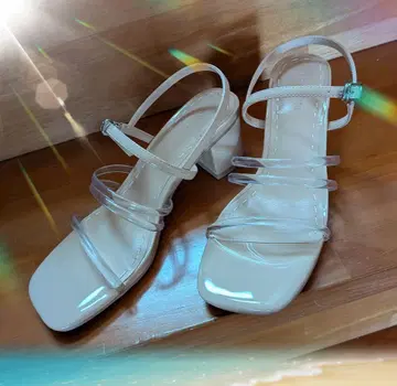 moussy 마우지 클리어 샌들 사이즈 M 클리어 샌들