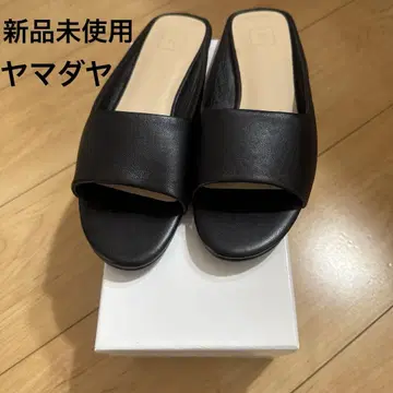 야마다야 블랙 오픈토 샌들 36 사이즈