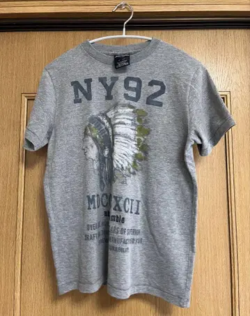 Abercrombie NY92 인디언 헤드 티셔츠 그레이