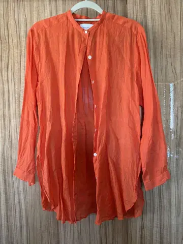 UNITED ARROWS 오렌지 라미 셔츠 36