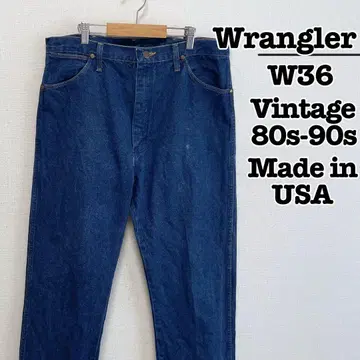 USA 80년대 Wrangler 13MWZ 데님 팬츠 블루 W36