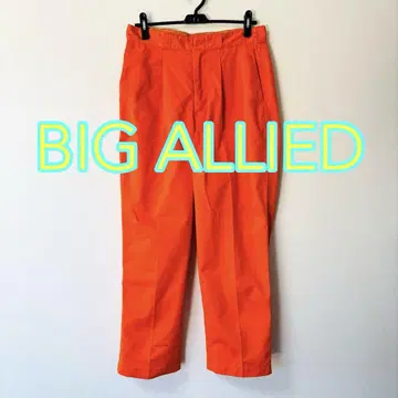 남성용 치노 팬츠 BIG ALLIED 빅 아라이 오렌지 와이드 팬츠