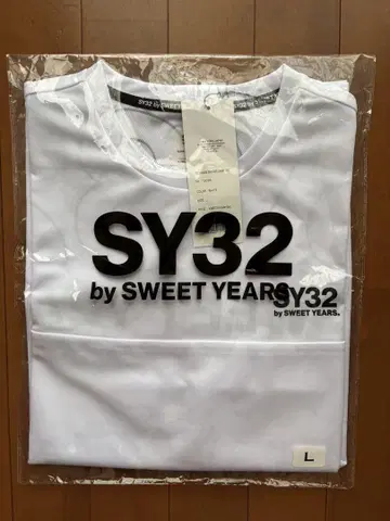 SY32 백 로고 티셔츠 스포츠 웨어 미사용 새상품 사이즈 L