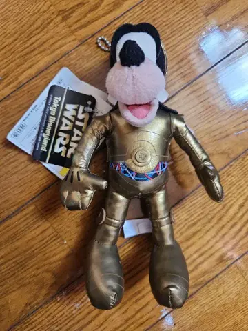 스타 워즈 구피 C-3PO 인형 배지 택 포함 미사용