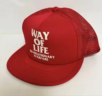 희귀 rats. WAY OF LIFE 트래커 메쉬 캡 레드