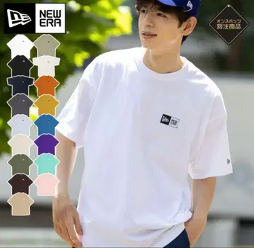 뉴에라 오버사이즈 반팔 티셔츠 ONSPOTZ 별주 박스 로고 새상품