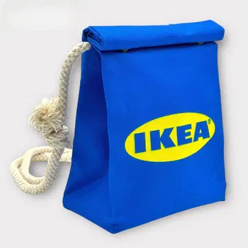 IKEA 파란색 나일론 숄더백